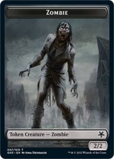 Zombie // Treasure Double-sided Token