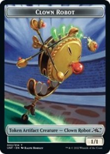Clown Robot (002) // Food (011) Double-sided Token