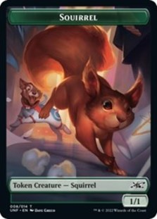 Squirrel // Treasure (013) Double-sided Token
