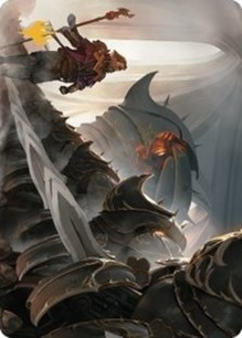 Mass Production Art Card (Gold-Stamped Planeswalker Symbol)