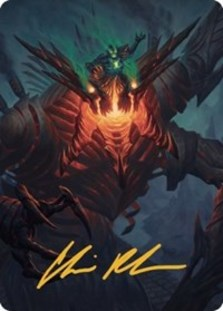 Mishra, Lost to Phyrexia Art Card (Gold-Stamped Signature)