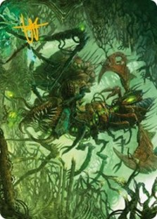 Skyscythe Engulfer Art Card (Gold-Stamped Signature)
