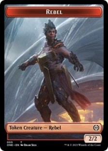 Rebel // Phyrexian Beast Double-sided Token