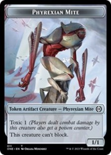 Phyrexian Mite (011) // Phyrexian Horror (007) Double-sided Token