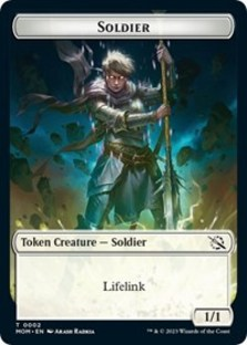 Soldier // Emblem — Teferi Akosa of Zhalfir Double-Sided Token