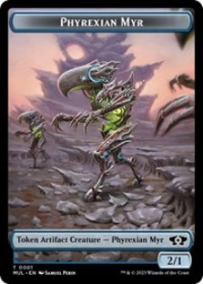 Phyrexian Myr // Phyrexian Hydra (0011) Double-Sided Token