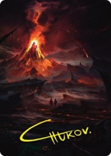 Valley of Gorgoroth Art Card (Gold-Stamped Signature)