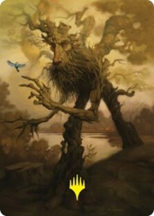 Treefolk Token Art Card (Gold-Stamped Signature)