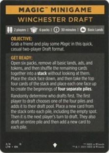 Magic Minigame: Winchester Draft