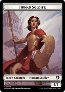 Human Soldier // Zombie (0013) Double-Sided Token