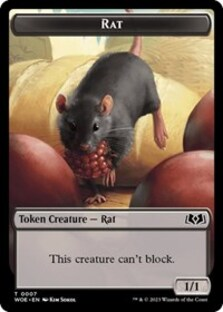 Rat // Food (0013) Double-Sided Token