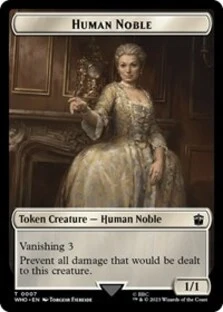Human Noble // Cyberman Double-Sided Token