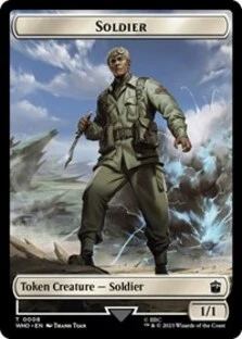 Soldier // Cyberman Double-Sided Token
