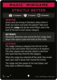 Magic Minigame: Strictly Better