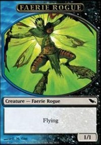Faerie Rogue Token (Blue/Black)