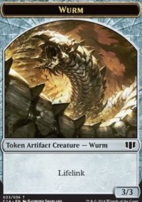 Wurm (Lifelink) // Goat Double-sided Token