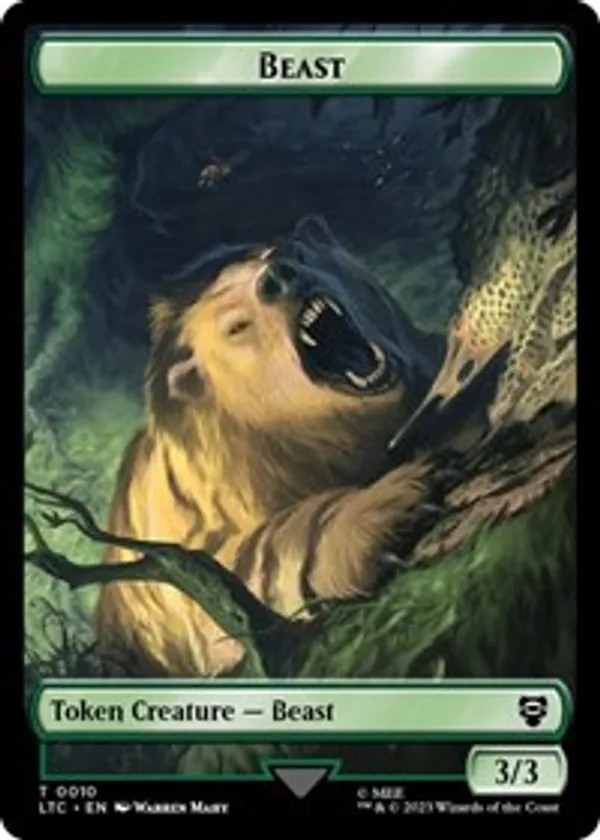 Beast // Treefolk Double Sided Token