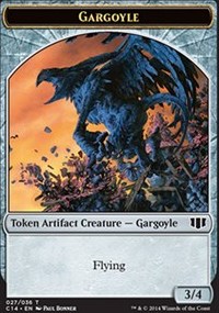 Gargoyle // Elf Warrior Double-sided Token
